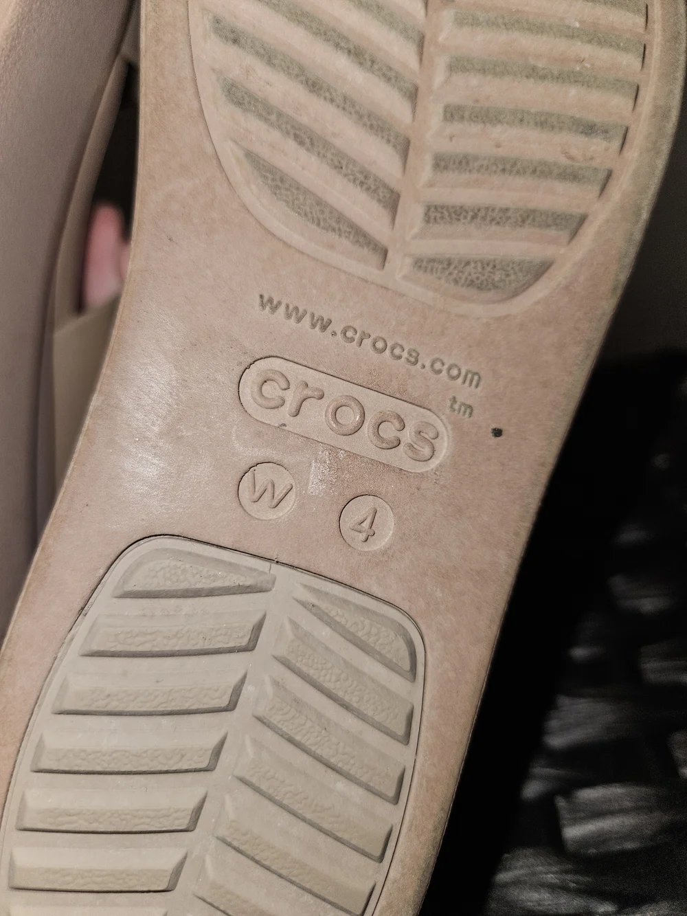 CROCS Kids Platform Sandals in Taupe